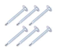 HEEPDD Boîtes électriques Vis de 4,2x38 Mm, Acier en Carbone 50 PCS, Vis Auto-bordeuse à la Main pour l'installation de la Maison NAN (Queue de perçage pour rondelle à tête ronde)