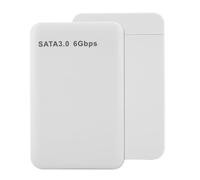 HEEPDD Boîtier de Disque Dur USB3.0 Portable 2,5 Pouces avec Accélération UASP Compatible avec Le Système D'exploitation Prend en Charge 6 to de Stockage pour Les Experts Informatiques (White)