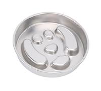 HEEPDD Bol à Chiens d'alimentation Lente, Acier Inoxydable Non Glissement Inférieur Anti-étouffement Lent Ralentissement du Bol de Chiens Aliments pour Animaux de (Motif de Chiot)
