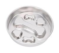 HEEPDD Bol à Chiens de Mangeoire Lent, Mangeoires Lentes Glissent Le Fond Anti-étoile Le Ralentissement du Bol de Chiens Mangeant des Aliments pour Animaux de Compagnie Conception Double Face pour