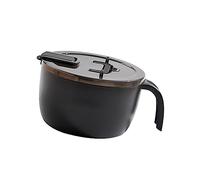 HEEPDD Bol Bol à Nouilles en Acier Inoxydable avec Couvercle, Grande capacité, isolé, Résistant à la Chaleur, Comprend des Baguettes, une Fourchette et une Cuillère Nan Tableware (BLACK)