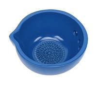 HEEPDD Bol Râpe à Ail Fait à la Main, Disque de Broyage de Cuisine en Céramique Lisse 2 en 1 avec Trou D'épluchage, pour Râper les Condiments au Gingembre, à L'ail, au Fromage,