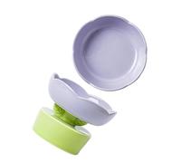 HEEPDD Bol surélevé pour Chat, Bol de Nourriture surélevé en Céramique pour Chat à Haute stabilité, Conception Anti-vomi pour et Petits Chiens (Purple)