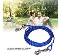 HEEPDD Boot en Fil d'acier Solide de sécurité de sécurité Résistante au Camp Extérieur Pique-Nique 5 Mm * 5m, pour la des Animaux de Compagnie, adapté à Une Utilisation du Jardin (Blue)