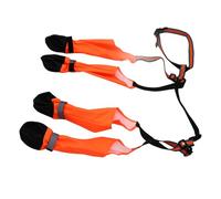 HEEPDD Bottes à Bretelles pour Chien, Maille Respirante avec Sangles de Fermeture Tactile Réglables et 360 Bandes Réfléchissantes, pour Chiens de Petite et Moyenne Taille, Marche en (S)