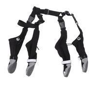 HEEPDD Bottines à Bretelles pour Chien, Bottes Imperméables et Antidérapantes avec Sangle élastique Réglable pour Chiens de Petite et Moyenne Taille, Protégeant Les Pattes de la Neige (4:L)