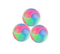 HEEPDD Boule de Chien élastique Interactive, Jouet pour Animaux de Compagnie Clignotant en Caoutchouc en Silicone, pour Exercice de Chien Nan (Couleur Assortie)