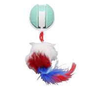 HEEPDD Boule de Jouet de Chat Interactif, Capteur de Mouvement Automatique Rechargeable Kitty Play Balle avec Modes Multi-Modes Technologie D'évacuation Silencieuse pour Les Chats (Green)