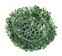 HEEPDD Boule Topiaire de Buis Artificiel, Boule de Plante en Plastique Verte de 3,9 Pouces pour Balcon de Jardin Extérieur Basse-cour de Mariage Décoration Nan Nan (3)