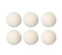 HEEPDD Boules de Séchage en Laine de 6 Pcs, 4 Cm / 1,6 Pouces Réutilisables en Laine de Séchage en Tissu Adoucisseur, Réduit les Rides de Vêtements et Sauve le Temps de Nan (4 cm)