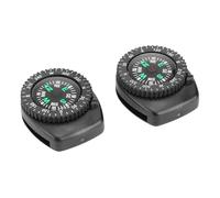 HEEPDD Boussole Coulissante, Boussole de Poignet de Navigation en Plastique Portable, Idéale pour Le Camping, la Randonnée et Les Activités de Plein Air avec Trou de Sangle, Ensemble de 2 Outils