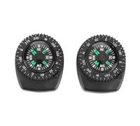 HEEPDD Boussole Coulissante, Boussole de Poignet, Idéale pour Le Camping, la Randonnée et Les Activités de Plein Air avec Trou pour Sangle, Lot de 2 Boussoles Coulissantes, Navigation Portable en