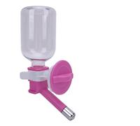 HEEPDD Bouteille d'eau pour Animaux de Compagnie pour Cage, Roulement à Billes en Acier Inoxydable, Distributeur d'eau sans Goutte à Goutte pour Lapins et Petits Animaux de Compagnie (Rose Rouge)