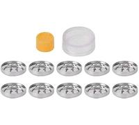 HEEPDD Bouton a Recouvrir, Kit de Boutons de Couverture Boutons à Dos Plat recouverts Boutons à Dos Plat recouverts Tissu Solide Outils de Boucle for DIY Couture