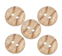 HEEPDD Boutons de Peinture de Fleurs Aléatoires, 100 Boutons Artisanaux en Coquille de Noix de Coco pour Projets de Couture de Bricolage, Divers Motifs, 4 Trous, 5,5 à,9 Pouces (246)