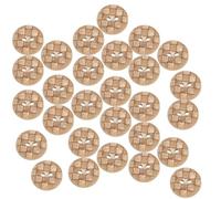 HEEPDD Boutons en Bois en Vrac, Boutons en Coquille de Noix de Coco avec 4 Trous, Idéaux pour l'artisanat de Couture et les Projets Artistiques pour Enfants en Bois en Vrac, Accessoires de Vêtement