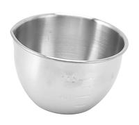 HEEPDD Bowl pour Servir en Acier Inoxydable avec une échelle de Salade de Fruits Qui Mélange un Bol, un Lave-vaisselle Froid, un Réfrigérateur-congélateur, 304 en Acier Inoxydable (Type A)