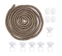 HEEPDD Branche d'escalade de Reptiles Artificiels, Vigne en Rotin Flexible et Pliable avec Ventouses, pour Lézards, Grenouilles, Geckos, Décoration D'aquarium de Terrarium (S)