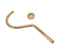 HEEPDD Bras d'extension de Pomme de Douche NPT avec Design en Forme de S, Tuyau en Acier Inoxydable doré brossé, Parfait pour la Décoration de Salle de Bain et Installation facile. Bras