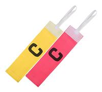 HEEPDD Brassards de Capitaine 10 Pièces, Brassard de Sport de Course Réglable en Nylon pour Le Football et Les Sports d'équipe, Longueur Accrocheuse de 13 Pouces, Parfait pour Les Athlètes (Pink)