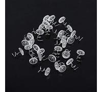 HEEPDD Broches tordues, têtes claires de Rembourrage toupies vis de Fixation de vis de Jupe de lit pour la Chaise de canapé Voiture réparation de Garniture de pavillon[50 pièces] Épingles