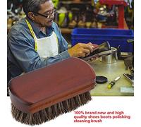 HEEPDD Brosse à Chaussures, Cheveux Doux pour Un Nettoyage Efficace, Idéale pour l'entretien du Cuir et des Bottes, Brosse à Chaussures, Outil de Polissage à Base en Bois, Nécessités Quotidiennes