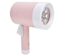 HEEPDD Brosse de Nettoyage Manuelle pour Animaux de Compagnie, Portable, Rotative à 360°, pour Chats et Chiens, en Silicone ABS Rose, avec Poignée Facile à Saisir, 425 G