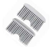 HEEPDD Brosse Flottante pour Porte de Bac à Litière, Brosse de Porte pour Bac à Litière pour Chat, Outil d'auto-toilettage pour Chats avec en ABS Souple pour Réduire Les Pertes, Convient la Plupart