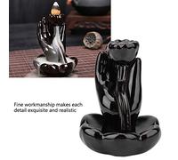 HEEPDD Brûleur D'encens à Reflux de Fumée, en Céramique avec Effet de Fumée de Cascade Unique, pour la Méditation, la Décoration de la Maison, du Bureau et de la Salle de Yoga (Tapez 3)