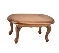 HEEPDD Bureau à thé en Bois pour Maison de Poupée, Modèle de Table Basse Miniature, Décoration de Salon Réaliste, Meubles en Bois à l'échelle 1:12 pour Accessoires de Maison de Poupée