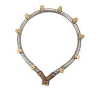 HEEPDD Buse Annulaire Multifonctionnelle, Cuivre et Acier Inoxydable, Buse d'atomisation à 20 Têtes pour l'irrigation du Jardin, le Lavage de Voiture et l'utilisation Agricole (10 Tête)