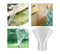 HEEPDD Buse de Fontaine Directionnelle en Forme d'éventail, Placage de Cuivre, Large Couverture de 2 Pieds à 7,2 Pieds de Hauteur de Pulvérisation, Idéale pour les Piscines de Jardin et les Jeux (