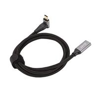 HEEPDD Câble de Charge Rapide USB C 3.1, Câble d'extension USB 4K 60 Hz en Alliage d'aluminium pour Steam Deck, Puissance 100 W, Conception à Angle Droit pour le Bureau et l'étude (100cm)