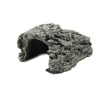 HEEPDD Cachette Reptile, Caverne pour Reptile Terrarium Tortue Terrestre Plate-Forme Cachette Abri pour Tortue pour Petits Lézards Tortues Amphibiens Poisson (Petit)