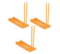 HEEPDD Cadre d'anneaux de Pied pour Pigeons, Matériau ABS, Conception Peu Encombrante, 4 Colonnes pour Pigeons Voyageurs, Support d'anneaux de Pied Facile à Utiliser pour Fermes de (Yellow)