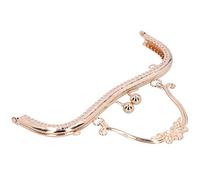 HEEPDD Cadre de Sac à Main en Métal, Cadre de Sac à Main Vintage en Alliage avec Fermoir à Baiser, 20,5 Cm pour Sacs Faits à la et Projets d'artisanat (Doré B01-029-00549)