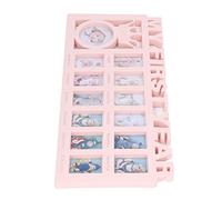 HEEPDD Cadre Photo de Croissance de bébé, Affichage Mensuel des Jalons avec 12 Emplacements pour Photos de nouveau-né, Support Mural ou Support de Table, Souvenir Parfait pour bébé, Cadre Photo de