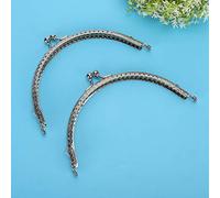 HEEPDD Cadre Semi-circulaire de Sac à Main 2 Pièces, Fermoir à Fermoir en Métal en Fer, Idéal pour les Sacs Faits à la Main de 5,9 Pouces, Parfait pour les Projets d'artisanat