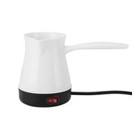 HEEPDD Cafetière électrique Turque, Briki Ibrik électrique en Acier Inoxydable de 300 Ml pour café, thé, Vin Jaune, Infusion Rapide avec Poignée Pliable, pour la Cuisine de Voyage à (WHITE)