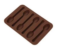 HEEPDD Cake Chocolate Mo, Moule en Silicone Antiadhésif en Forme de Cuillère pour la Cuisson de Biscuits au Chocolat et de Décorations de Gâteaux, Idéal pour l'entraînement en Cuisine des Enfants,