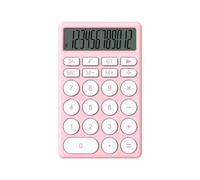 HEEPDD Calculatrice de Petite Taille de Poche, Calculatrice de Dessins Animés Multifonctionnels Portables avec Affichage D'écran Grand écran pour L'entreprise à Domicile de L'école de (Rosé)