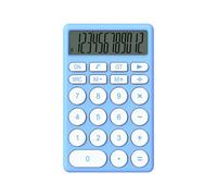 HEEPDD Calculatrice de Petite Taille de Poche, Calculatrice de Dessins Animés Multifonctionnels Portables avec Affichage D'écran Grand écran pour L'entreprise à Domicile de L'école de (Blue)