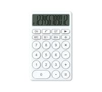 HEEPDD Calculatrice de Petite Taille de Poche, Calculatrice de Dessins Animés Multifonctionnels Portables avec Affichage D'écran Grand écran pour L'entreprise à Domicile de L'école de (White)