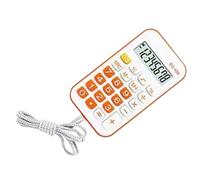 HEEPDD Calculatrice de Poche, Mini Petite Calculatrice Portable pour Fournitures Scolaires de Bureau avec Corde Tendance (Orange)
