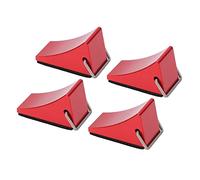 HEEPDD Cale de Roue RC en Alliage d'aluminium Résistant à l'usure Fixation Solide 1,26 X 0,83 X 0,63 Pouces Couleur Rouge pour l'entretien de la Voiture Télécommandée Universelle et la stabilité