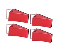 HEEPDD Cale de Roue RC, pour Voitures Télécommandées Universelles, Cale Rouge 4 Pièces pour Une stabilité Améliorée de Roue RC, Alliage d'aluminium, Bonne Fixation Jouet Modèle Nan (Rouge)