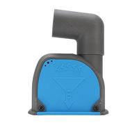 HEEPDD Carénage Anti-poussière pour Meuleuse d'angle de 4 à 4,5 Pouces, Roue Ronde Plate en Forme de V, de Fentes Murales et de Sol, Matériau PA66 et Fer, Profondeur de Fente de 9 Mm