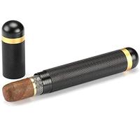 HEEPDD Cas d'humidor de Voyage de Cigare, Mini-Tube en métal Simple portatif de hydratation de Cigare Cas de Voyage portatif d'humidificateur de Tube hydratantPorte-Cigarettes