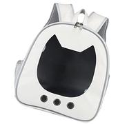 HEEPDD Cat Cage Sac à Dos de Transport pour Petit Chien, Sac de Voyage pour Chiot avec Grande Fenêtre, Respirante, Cuir PU Léger pour Chats, Chiens, Shopping, Marche, à Dos de Transport pour Animaux