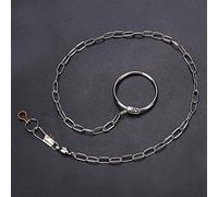 HEEPDD Chaîne de Pied d'oiseau en Acier Inoxydable, Bracelet de Cheville en Métal Solide pour Perroquets, Accessoire sécurisé pour Animaux de Compagnie pour la sécurité et l'entraînement en Plein